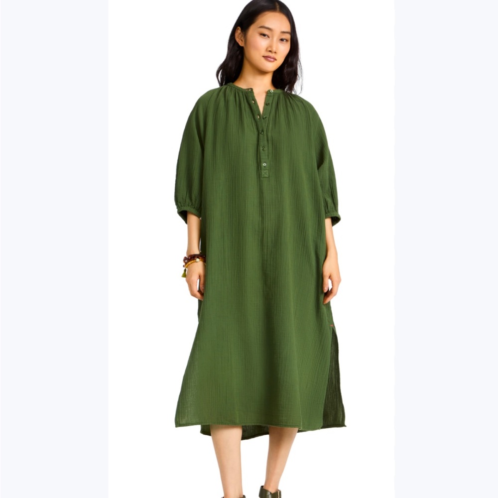 Sundry Henley Loose Dress size 0 (XS) Shopbop Anthro Casual Beach Style